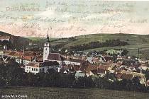 Velké Meziříčí za Rakouska-Uherska, tedy v době, kdy Breitenbachova slévárna byla v největším rozkvětu.