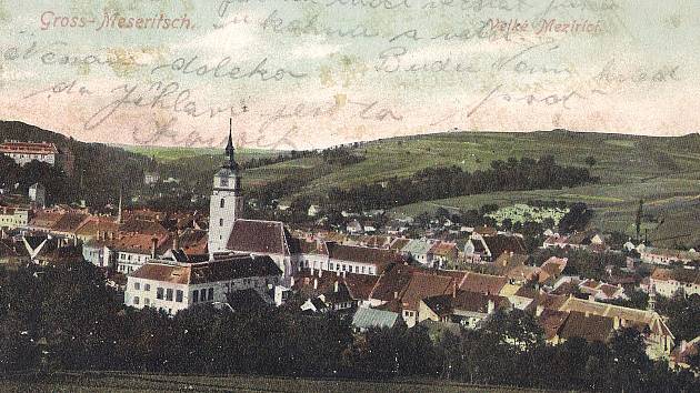 Velké Meziříčí za Rakouska-Uherska, tedy v době, kdy Breitenbachova slévárna byla v největším rozkvětu.