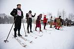Skiman 2022 - závod na historických lyžích v dobových kostýmech.
