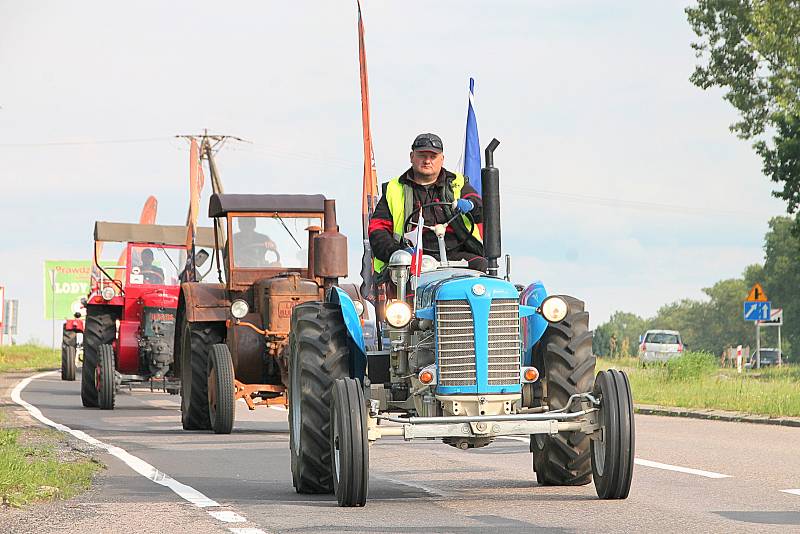 Z loňské výpravy na sraz traktorů-veteránů v polských Łazech - Zetor 25, Lanz Bulldog a Ursus C45 (z Bielsko-Białe).