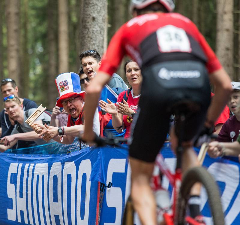 Závod SP v cross country horských kol v Novém Městě na Moravě v kategorii mužů Elite.