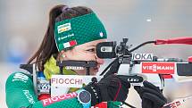 Biatlonistky na tréninku 18. prosince 2018 v Novém Městě na Moravě před závody Světového poháru.