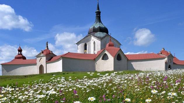 Zelená hora, poutní kostel Sv. Jana nepomuckého.