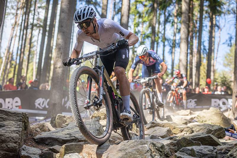 Závod Světového poháru v cross country horských kol, kategorie elite muži, v Novém Městě na Moravě.