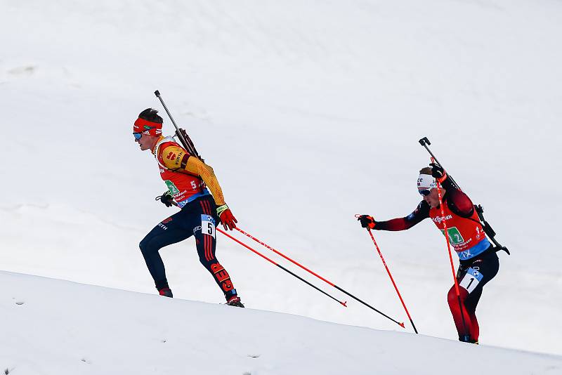 Závod Světového poháru v biatlonu - štafeta 4 x 7,5 km mužů.