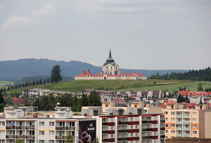 Výhled z věže svatého Prokopa ve Žďáře nad Sázavou