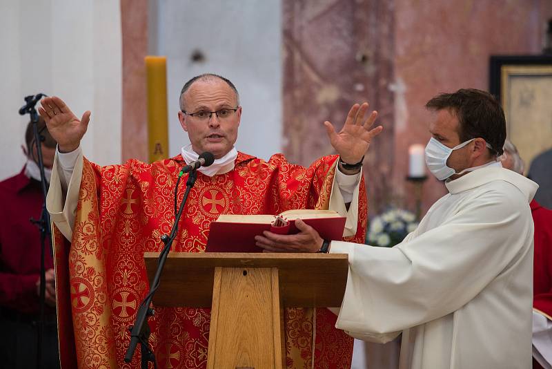 Poutní mše v kostele svatého Jana Nepomuckého na Zelené hoře u Žďáru nad Sázavou.