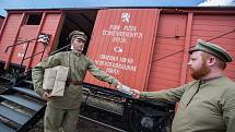 Věrná replika legionářského vlaku z období let 1918–1920, čs legií na Transsibiřské magistrále v Rusku.