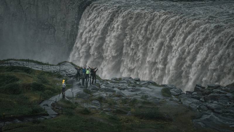 Vodopád Dettifoss (Island).