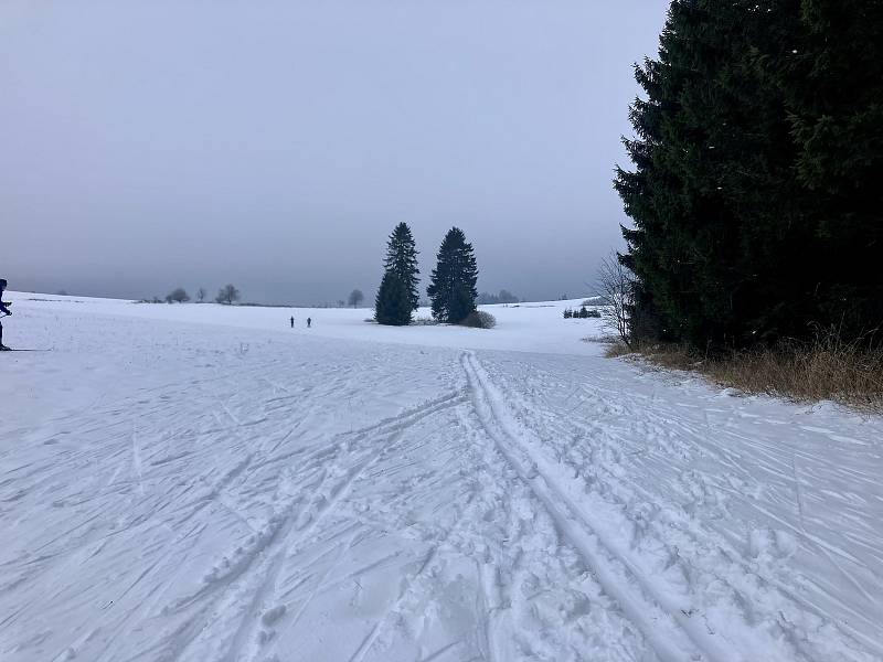 Běžkaři neváhali a vyrazili na stopy