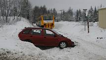 Osobní automobil s vlakem se střetl v úterý krátce po deváté hodině dopolední na železničním přejezdu u nemocnice v Novém Městě na Moravě.