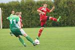 Pořádnou přestřelkou skončilo nedělní utkání 21. kola východní skupiny I. A třídy mezi juniorkou Vrchoviny (v červeném) a Rantířovem.