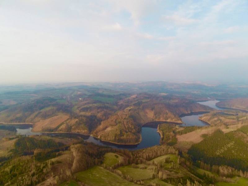 Pohled na Vítochov z dronu