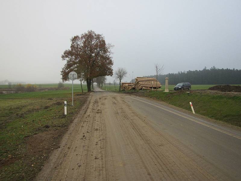 Takzvaná Fabiánova boží muka byla postavená okolo roku 1700. V loňském roce byla přestěhována na jiné místo.