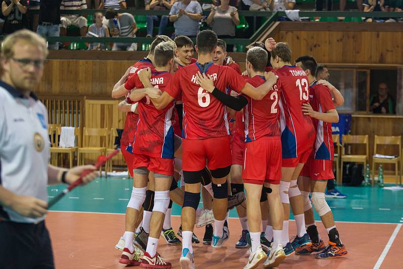 Volejbalová kvalifikace na Mistrovství Evropy juniorů U20: Česko x Řecko.