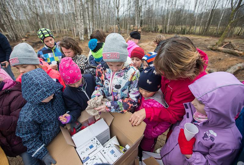 Nová přírodní učebna, v níž se budou moci školáci vzdělávat v oblasti ekovýchovy u Křižánek na Novoměstsku.