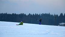 Sníh, vítr a volný prostor bez překážek jsou pro snowkiting ideální.