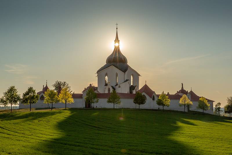 Poutní kostel sv. Jana Nepomuckého na Zelené hoře.