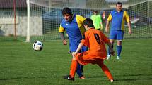 Bohdalec (v modrém) porazil Velkou Losenici 3:1 a nadále ztrácí na vedoucí Bohdalov B ve IV. třídě skupině A šest bodů. 