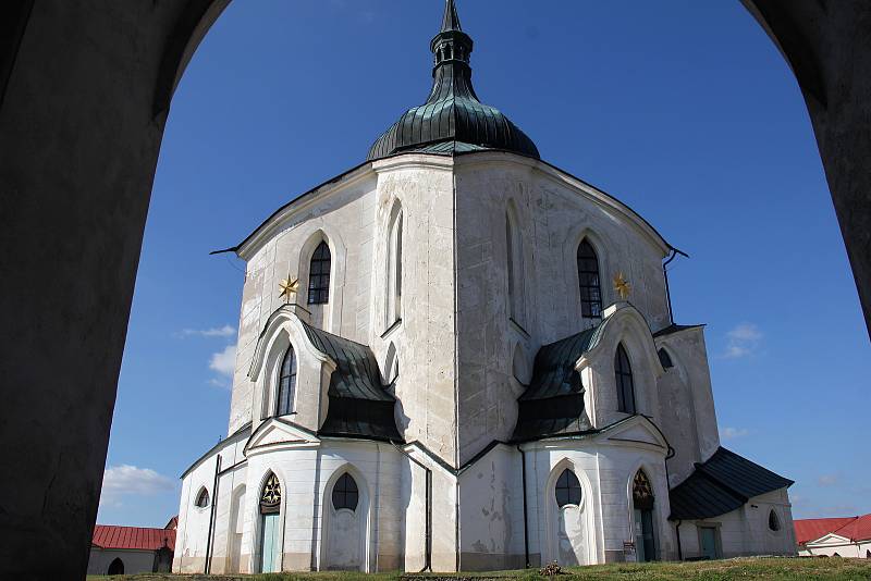 Poutní kostel svatého Jana Nepomuckého na Zelené hoře.