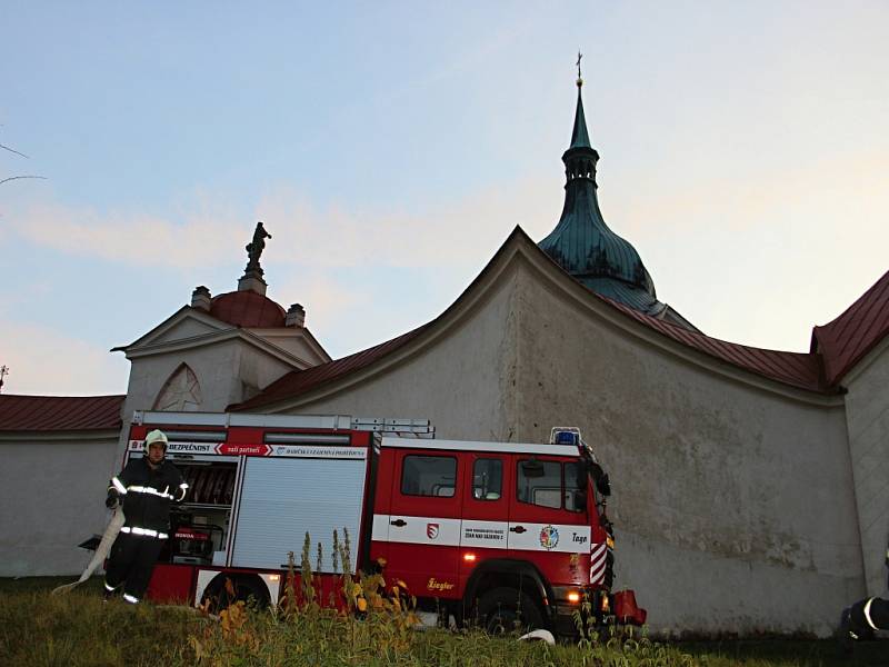 Jednotky sborů dobrovolných hasičů cvičily na Zelené hoře.
