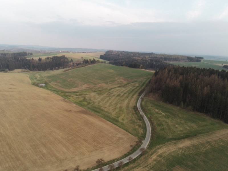 Pohled na Vítochov z dronu