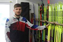 Člen servisního týmu české biatlonové reprezentace Samuel Závalec ve svém pracovním království.