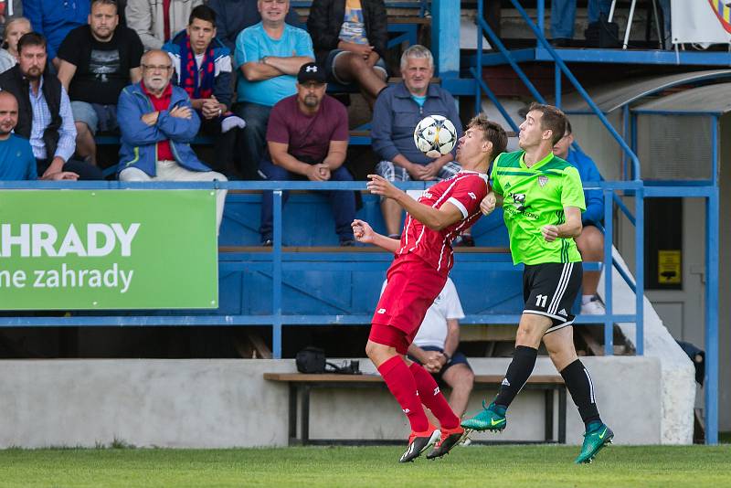 Fotbalové utkání MSFL Mezi SFK Vrchovina a FC Dolní Benešov.