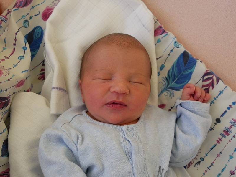 Pavel Štěpánek, Měřín, 26.1. 2019, 3340 g, 50 cm