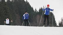 Veřejné běžkování ve Vysočina aréně v Novém Městě na Moravě.