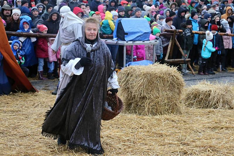 Příběh narození Ježíše Krista se i letos odehrál v Měříně.