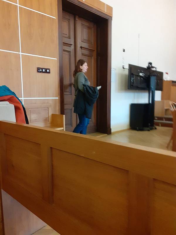 Lenka Doležalová u soudu v Brně