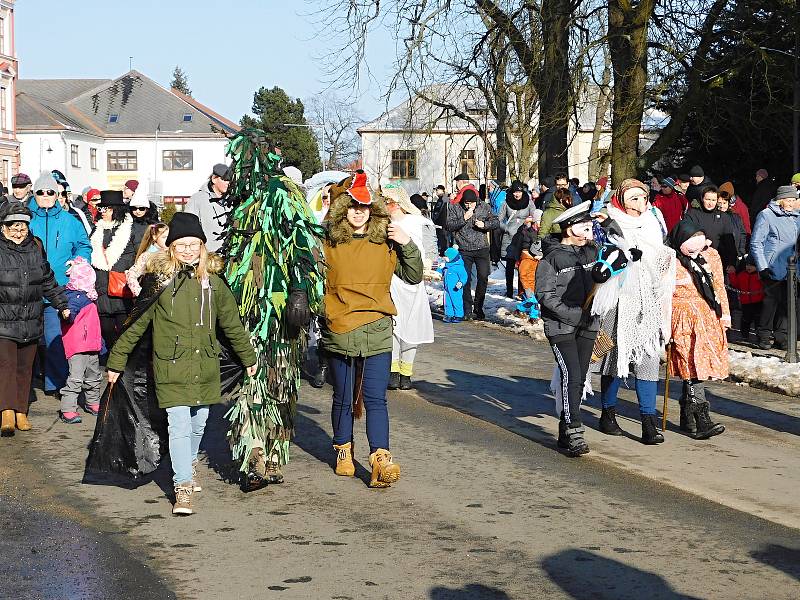 Masopustní průvod v Novém Městě. Foto: Deník/Lenka Mašová