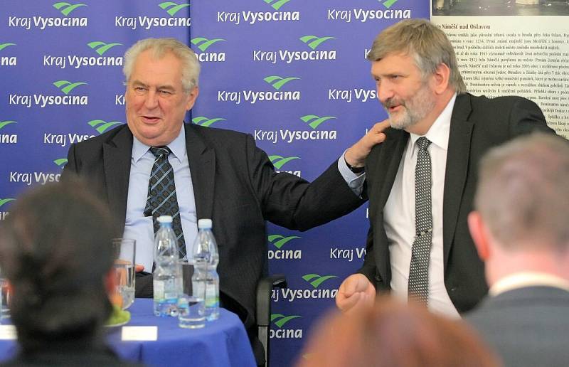 Prezident Zeman navštívil Náměšť nad Oslavou.