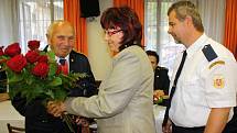 Nestor žďárských hasičů Karel Herold slaví devadesáté narozeniny.