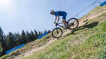 První tréninky na MTB world cup v Novém Městě na Moravě.