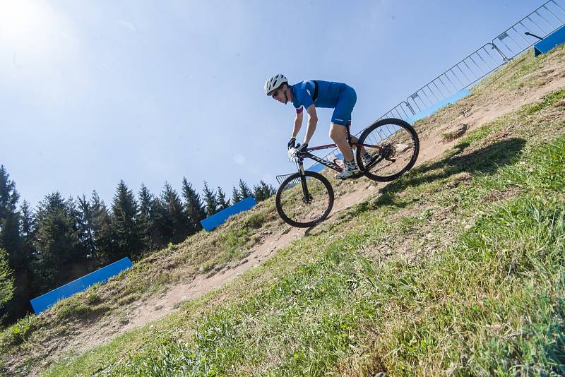 První tréninky na MTB world cup v Novém Městě na Moravě.