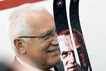 Prezident Václav Klaus v Novém Městě na Moravě.