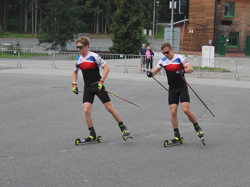 Biatlonový reprezentační tým se připravuje v těchto dnech na novou sezonu v Novém Městě na Moravě.