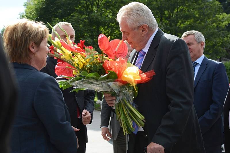 Prezident Miloš Zeman navštívil Žďár nad Sázavou