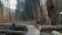 Nově se letos návštěvníci projdou po dřevěných chodnících.