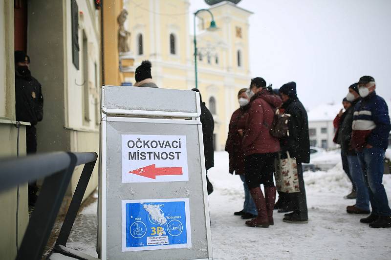 Muzeum se přemenilo v očkovací centrum. Foto: poskytlo město Bystřice nad Pernštejnem