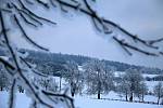 Teploty pod nulou a sněhové přeháňky. Takové počasí hlásí meteorologové na Vysočině.