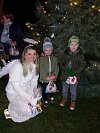 Ve Sněžném k rozsvícení stromečku zatančily děti. Místní také mohli po celý týden nakupovat vánoční výrobky na jarmarku.