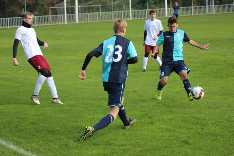 Dorostenecké okresní derby krajského přeboru vyhráli mladíci Ostré, doma porazili Poděbrady 2:0