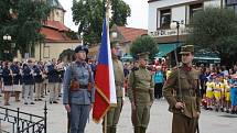 Sokolský slet na hřišti Slovanu v Poděbradech