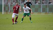 Z fotbalového utkání krajského přeboru Bohemia Poděbrady - Polaban Nymburk (2:0)