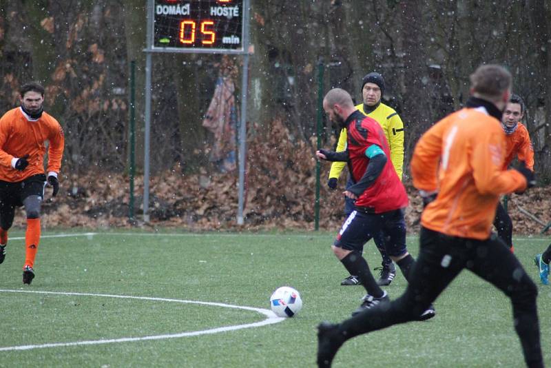 Z přípravného fotbalového utkání Bohemia Poděbrady - Ďáblice (3:1)