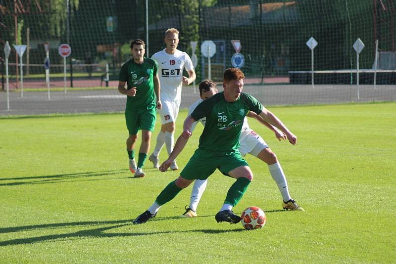 Z přípravného fotbalového utkání Polaban Nymburk - Bohemia Poděbrady (2:2)