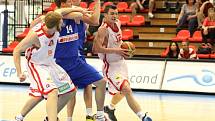 Z basketbalového utkání play off Mattoni NBL Nymburk - USK Praha